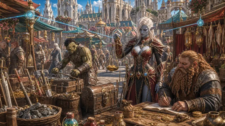 Konzeptbild 2 des Lineage2AI-KI-MMORPG
