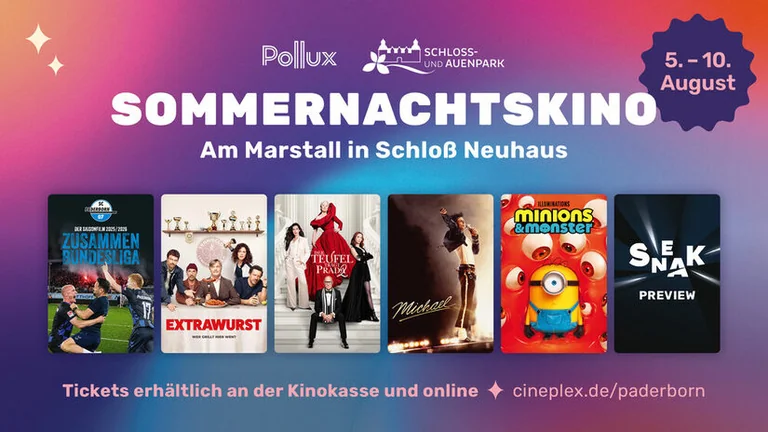 Paderborn: Sechs Kinoabende unter freiem Himmel